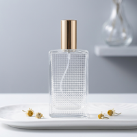 Bouteilles de parfum et cosmétiques ALKA en gros, flacons carrés en verre de 50 ml avec bouchon à vis, pompe pulvérisatrice, impression sérigraphiée, diffuseur à bâtonnets, modèle prêt à l'emploi