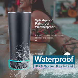 แก้วทัมเบลอร์สุญญากาศสองชั้น, แก้วน้ำดื่มสแตนเลสลำโพงดนตรีอัจฉริยะสำหรับ<span class=keywords><strong>ต</strong></span>ั้งแคมป์กลางแจ้ง - Product Image 5