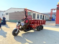 Dokuz Tekerlekli Yakıtlı Kargo Üç Tekerlekli Bisikleti 400CC Su Soğutmalı Motor Ağır Yük Motorlu Açık Kasalı