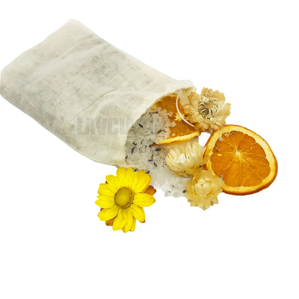 Bain relaxant personnalisé sac en tissu, citron frais agrumes bain naturel thé sel de mer Spa corps trempage sel de bain