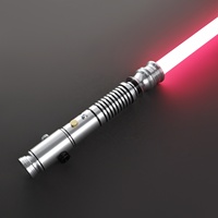 Pedang Cahaya Nexussabers Anakin AOTC, Gagang Logam untuk Duel Berat, Ayunan Halus, Pedang Katana Force, Mainan Cosplay JEDI yang Menyala