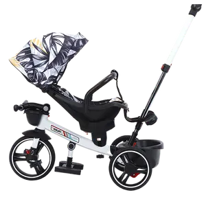 1-5years Trike เด็กวัยหัดเดิน 3 ล้อรถสามล้อเด็ก 4 ใน 1 รถสามล้อเด็ก