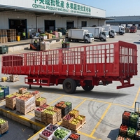 Nouvelle semi-remorque JINFENG 60 tonnes, 3 essieux, 15 m, à double pont, en acier, automatique, à ridelles hautes, pour bétail, avec pneus 12R22.5, robuste