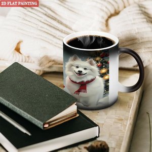 Frosted Black <b>Ceramic</b> <b>Mug</b> 11oz Heat Sensitive Color Changing Drinking Cup Office Use - Product Image 3