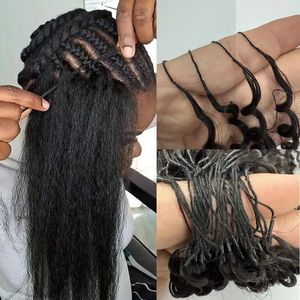 Cabello Humano Rizado Birmano para Crochet, Diseñado para Trenzas Boho con Nudos Milagrosos, Textura Suave, Ahorra Tiempo en el Uso - Product Image 4