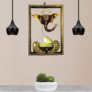 ที่วางเทียนรูปพระพิฆเนศคุณภาพพรีเมียมสำหรับตกแต่งงานเทศกาลดีวาลี มีจำหน่ายในปริมาณมาก - Product Image 1