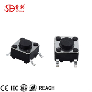 Interrupteur tactile de type SMD TS4545TP, emballé sur bobine, pour carte de circuit imprimé - Product Image 1