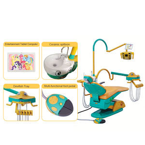 Sillón Dental Infantil y Accesorios Completos Portátiles con Escupidera de Cerámica y Cuero Sintético - Product Image 2