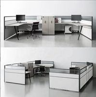 Écran de séparation pour poste de travail de bureau financier et de comptable avec panneau acoustique pour une zone de travail confidentielle