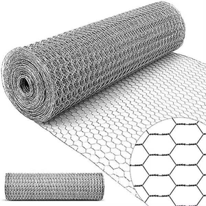 Hexagonal Chicken <b>Wire</b> <b>Mesh</b> Roll Low Carbon Iron <b>Wire</b> Netting for Poultry Cage Fence Garden Enclosure - Product Image 1