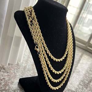 เครื่องประดับจีน AU750โรงงานทอง Real18k สร้อยคอทองห่วงโซ่เชือก hoppwist - Product Image 1