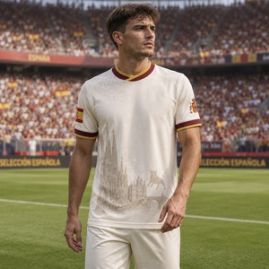 2025-2026 Maglia da <span class=keywords><strong>Calcio</strong></span> Retrò Personalizzata Economica all'Ingrosso, T-Shirt Sublimata, Maglia da <span class=keywords><strong>Calcio</strong></span> Europea, <span class=keywords><strong>Kit</strong></span> di Allenamento Terzo Modello Spagna 2026 - Product Image 1