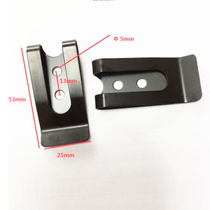 Vente en gros d'usine, clip de <span class=keywords><strong>ceinture</strong></span> <span class=keywords><strong>à</strong></span> ressort en acier métallique noir électro-plaqué de 25*52,3 mm pour étuis en cuir - Product Image 5