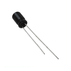 Condensateur Radial TH 22 µF 20% 16V, Distributeur Autorisé, 16MS722MEFC4X7, à Passage Traversant, en Aluminium - Product Image 1