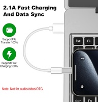 Adaptateur convertisseur Premium Lightning 8 broches femelle vers USB Type C mâle pour iPhone 16 15 Samsung S25 S24 S23 S22 S21
