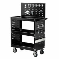 Armoire à outils industrielle en acier, 4 tiroirs, système de verrouillage à clé, roulettes, capacité de charge de 300 kg, OEM, garantie de 3 ans, garage