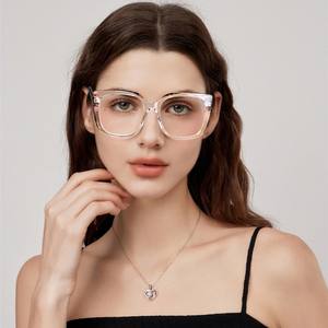 Monture de lunettes carrée anti-lumière bleue TR90 87302, monture complète unisexe avec verres AC pour usage quotidien - Product Image 4