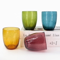 LANGXU luxe unique nouveau design coloré personnalisé bulle fait à la main de haute qualité verre à vin en cristal pour cadeau de fête boire
