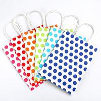 Sac de shopping en papier kraft blanc personnalisé avec poignée en ruban pour vêtements et cadeaux