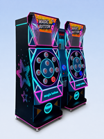 Machine de jeu d'arcade Magic Button pour deux joueurs, bataille de réaction avec éclairage LED pour centre commercial