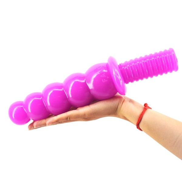 New Style Huge Anus Beads With Handle Juguetes Sexuales Butt Plug With Solid Balls Stimulative Unisex Sex Toy