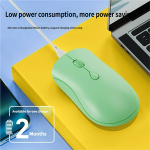 เมาส์ไร้สายแบบชาร์จได้ 2.4GHz ออกแบบตามหลักสรีรศาสตร์สำหรับคนถนัดขวา ความละเอียด 1600 DPI สำหรับสำนักงานและแล็ปท็อป - Product Image 2
