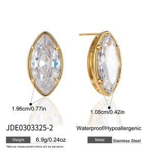 Modernos Pendientes de Acero Inoxidable con Forma de Lágrima, Hipoalergénicos, Delicados, Elegantes, Minimalistas, Joyería para Mujer para Uso Diario - Product Image 4