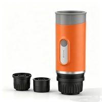 Machine à café portable 2-en-1, chauffe-eau pour capsules et café moulu, machine à expresso sans fil avec charge Type-C