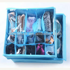 Drawer Fabric Foldable Cabinet Closet Organizers <strong>Ties</strong> Sock Underwear Organizer Dividers <strong>Storage</strong> <strong>Boxes</strong> for Socks Underwear - Product Image 4