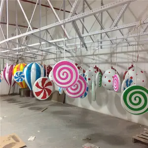 Lollipop Standbeelden Vakantie Lollipop Decoratie Custom Hars Hars Materiaal Snoep Fairy Beeldje Art & Collectible Aangepaste Grootte