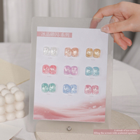 Vernis à ongles gel pailleté effet cristal de glace 15ml, gel UV LED effet diamant éclatant, à retirer par trempage, pour salon, OEM