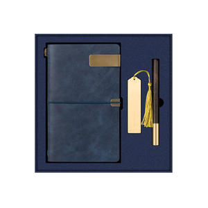 Carnet de voyage A6 personnalisé avec stylos <span class=keywords><strong>gel</strong></span> en bois de rose et marque-pages Boîte cadeau tout-en-un pour la <span class=keywords><strong>couture</strong></span> avec couverture en cuir - Product Image 6