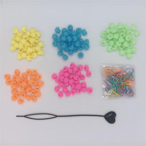 50pcs perles personnalisées en forme de coeur pour grosses tresses et perles de cheveux de coiffure pour tresses <span class=keywords><strong>Topsy</strong></span> <span class=keywords><strong>Tail</strong></span> Hair Beader - Product Image 5