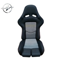 Siège de voiture universel YZ personnalisé, style sport, racing, en cuir PVC noir ventilé et respirant