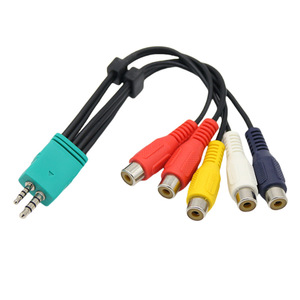 Cable de vídeo componente hembra de 3,5 mm a 5RCA, totalmente de cobre, para televisor LCD Samsung - Product Image 4
