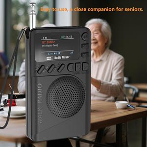 Xách tay DAB/DAB + FM Đài phát thanh BT 5.0 TFT hiển thị màu sắc với xây dựng trong loa và SD Thẻ MP3 Máy nghe nhạc - Product Image 3