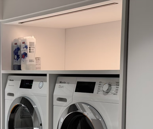 Mobile <span class=keywords><strong>Lavanderia</strong></span> Moderno Personalizzato Tutto-in-Uno Bianco con Lavatrice, Asciugatrice e Lavandino Salvaspazio <span class=keywords><strong>per</strong></span> Arredamento <span class=keywords><strong>Lavanderia</strong></span> - Product Image 5