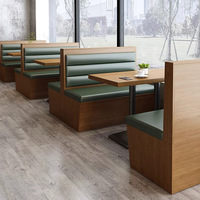 HUALIN Ensemble table à manger et chaises de style moderne pour hôtel, café, pizzeria, restaurant, canapé, carte de siège, table et chaises en bois massif