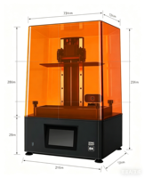 Imprimante 3D à résine LCD Phrozen Sonic Mighty 8K 10,1'' 28μm XY pour la production en série de modèles dentaires et de bijoux de haute précision