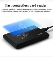 Lector RFID de Escritorio con Interfaz USB de Largo Alcance R20C 13.56Mhz, Lector de Tarjetas NFC, Lector de Tarjetas Inteligentes IC