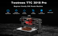 TWOTREES 3018 Pro Machine de Routage CNC 3D pour Bois et Métal, Mini Routeur CNC de Bureau en Vente en Chine pour la Pierre, l'Acrylique et la Mousse
