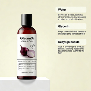 Gleamxi Private Label Deep Cleansing Nourishing Smoothing Natural Rosemary Oil Red <strong>Onion</strong> Hair <strong>Shampoo</strong> 100ml - Product Image 2