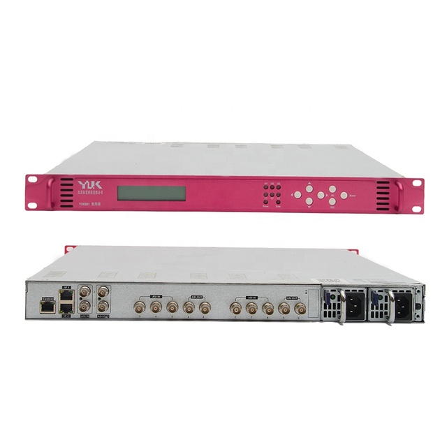 New Arrival Broadcast Grade 8 ASI IP Input 6 ASI IP Output TS Multiplexer for Radio & TV Broadcasting Equipment