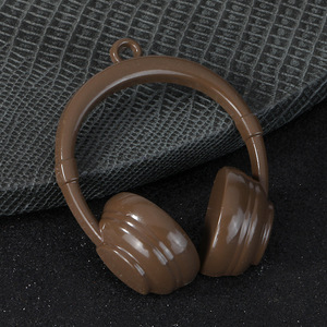 Breloque <span class=keywords><strong>pour</strong></span> casque audio supra-auriculaire en alliage de zinc brillant, accessoire <span class=keywords><strong>pour</strong></span> enrouleur de <span class=keywords><strong>badge</strong></span> DJ - Product Image 2