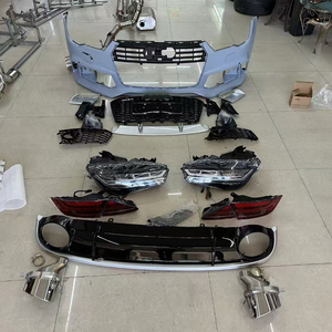 Pare-chocs de voiture PP pièces pour <span class=keywords><strong>Audi</strong></span> A7 C7 C7PA 2011 2012 2013 2014 2015 mise à niveau vers le modèle 2018 <span class=keywords><strong>RS7</strong></span> avec grilles de pare-chocs avant lumières - Product Image 3