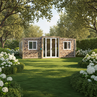 Maison préfabriquée à faible coût, design respirant, maisons préfabriquées, garage, abri, maison modulaire