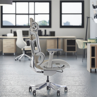 Chaise de bureau pivotante en maille moderne pour hôpital et école avec support lombaire réglable Confort Design ergonomique Garantie de 3 ans