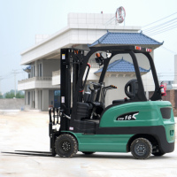 Chariot élévateur électrique mini 1 tonne (1000 kg) à batterie lithium, quatre roues, contrepoids, pour entrepôt et usine, prix bas, Chine