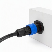 Connecteur circulaire étanche M19 à verrouillage par vis IP68, prise de montage sur panneau pour système d'alimentation hors réseau et applications électriques marines