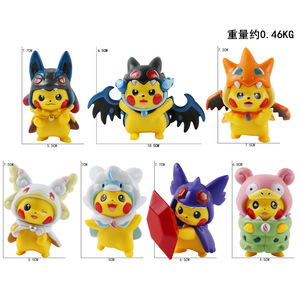 CHXU Venta al por Mayor de Adornos Decorativos de PVC de Pokémon, Figuras de Pikachu para <span class=keywords><strong>Cosplay</strong></span>, Juguetes de Cápsula Gashapon, Caja Sorpresa - Product Image 6